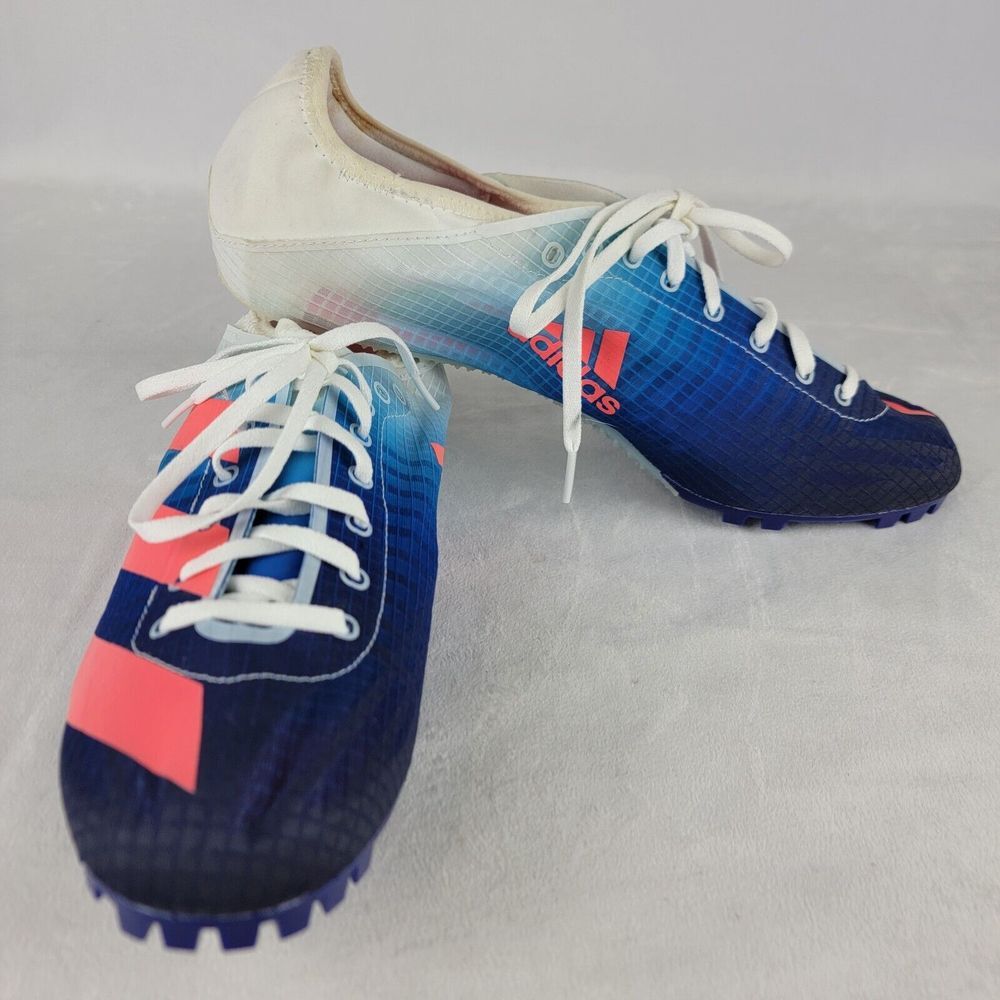 NEW Adidas Men's Sz 14 Sprintstar‎ Track and Field Shoe Legacy Blue Rush Lace Up